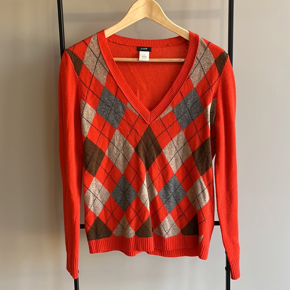J Crew Orange sweater, size small